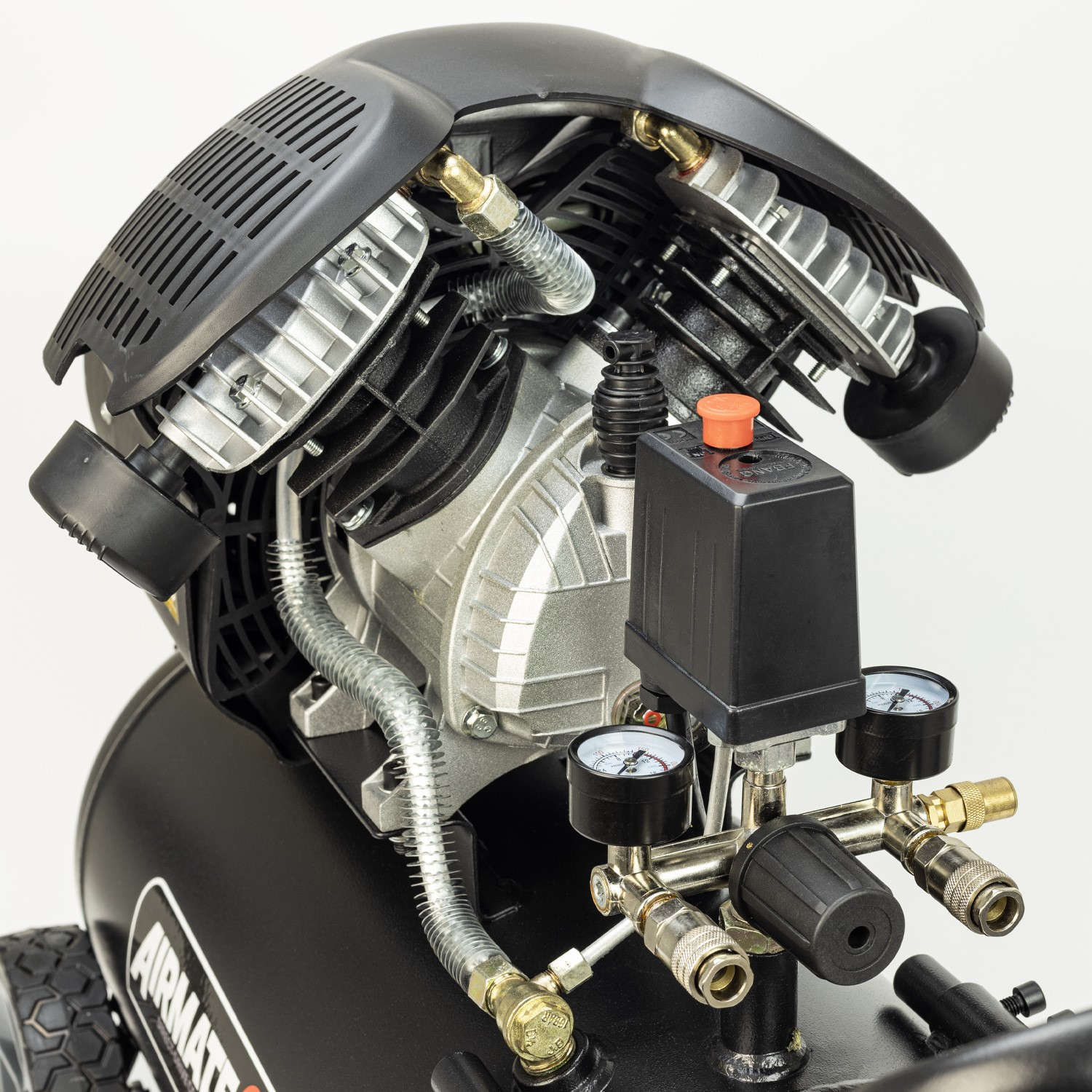 SIP DDVT 3HP 50ltr V-Twin Direct Drive Compressor 05325 - Image 4