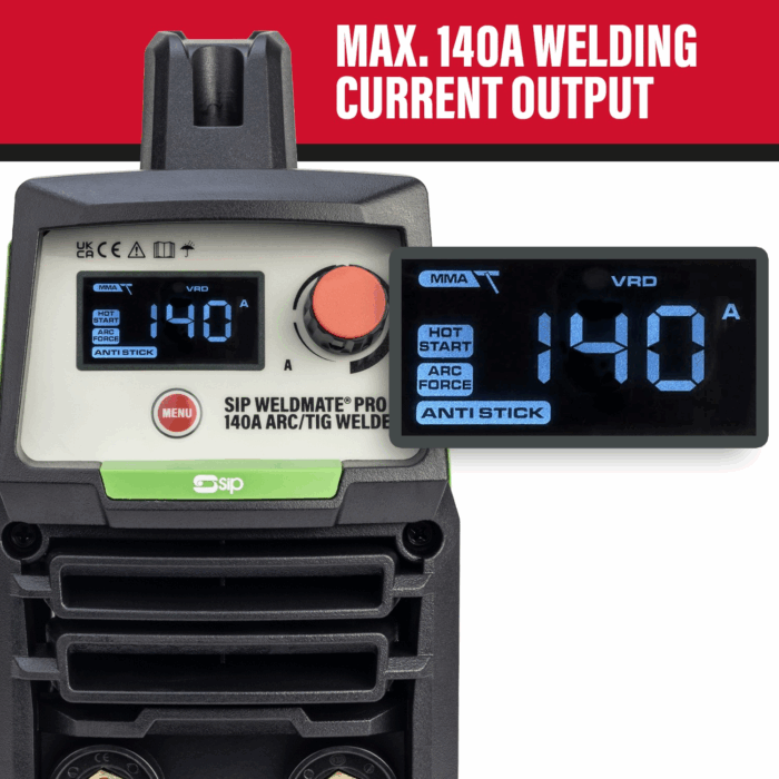 SIP WELDMATE® PRO 140A ARC/TIG Inverter Welder 05690 - Image 6
