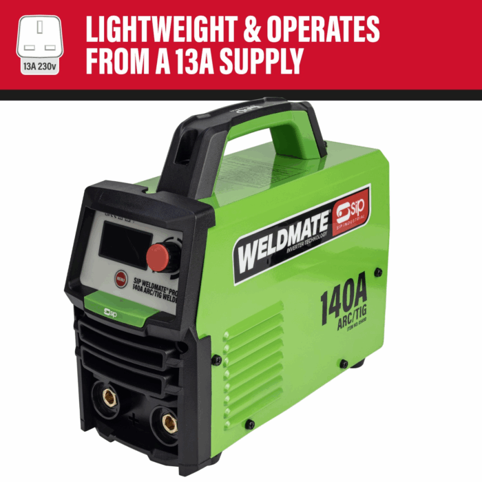 SIP WELDMATE® PRO 140A ARC/TIG Inverter Welder 05690 - Image 5