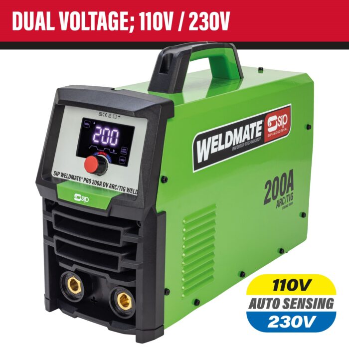 SIP WELDMATE® PRO 200A DV ARC/TIG Inverter Welder 05691 - Image 2