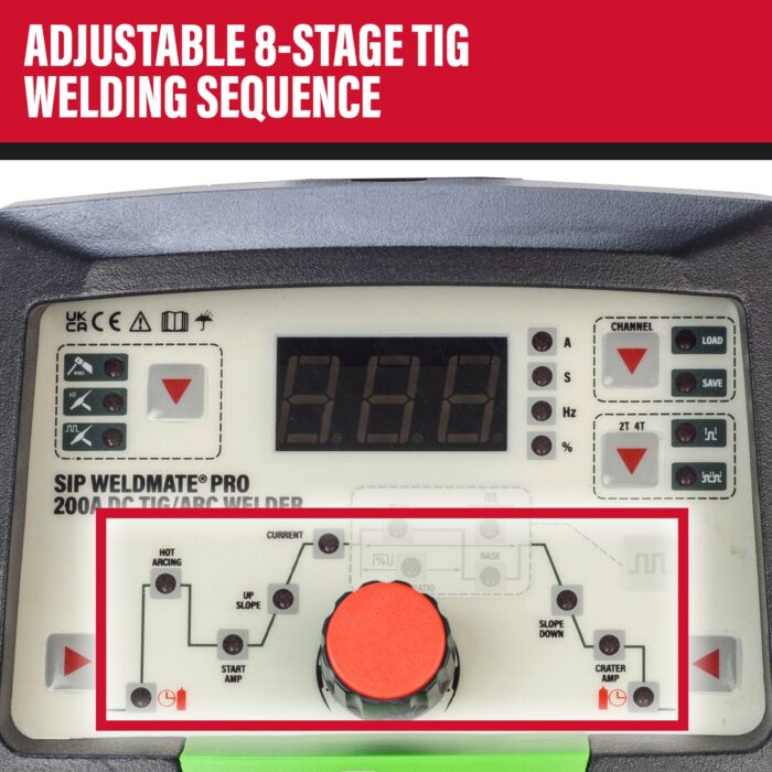 SIP WELDMATE® PRO 200A DC TIG/ARC Inverter Welder 05695 - Image 10