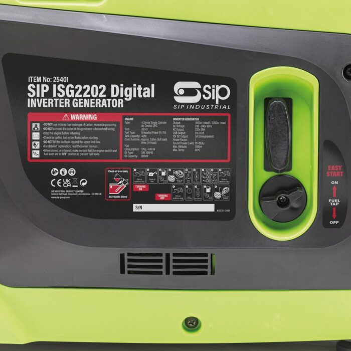 SIP ISG2202 Digital Inverter Generator 25401 - Image 7