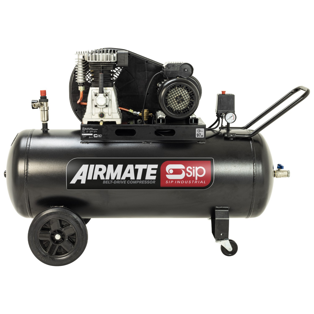 SIP BD 3HP 150ltr Belt Drive Compressor 06476 - MTS Direct