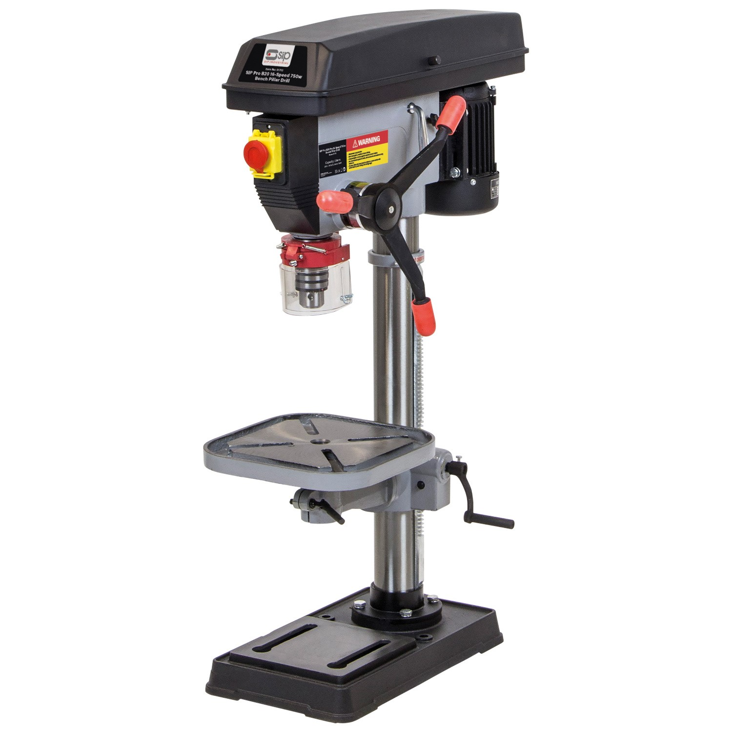SIP Pro B20 16-Speed 750w Bench Pillar Drill 01713
